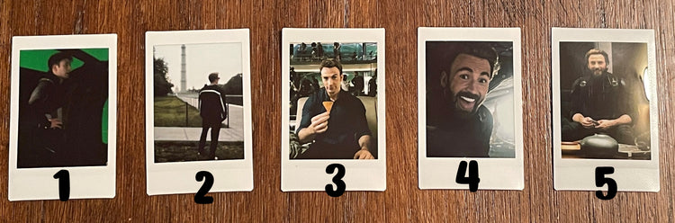 Chris Evans/Marvel Set Polaroids